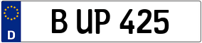 Truck License Plate